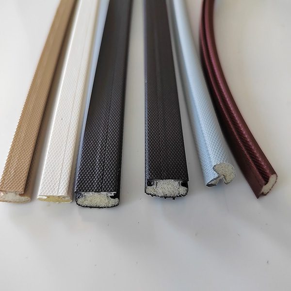 Vinyl clad PU foam sealing strip