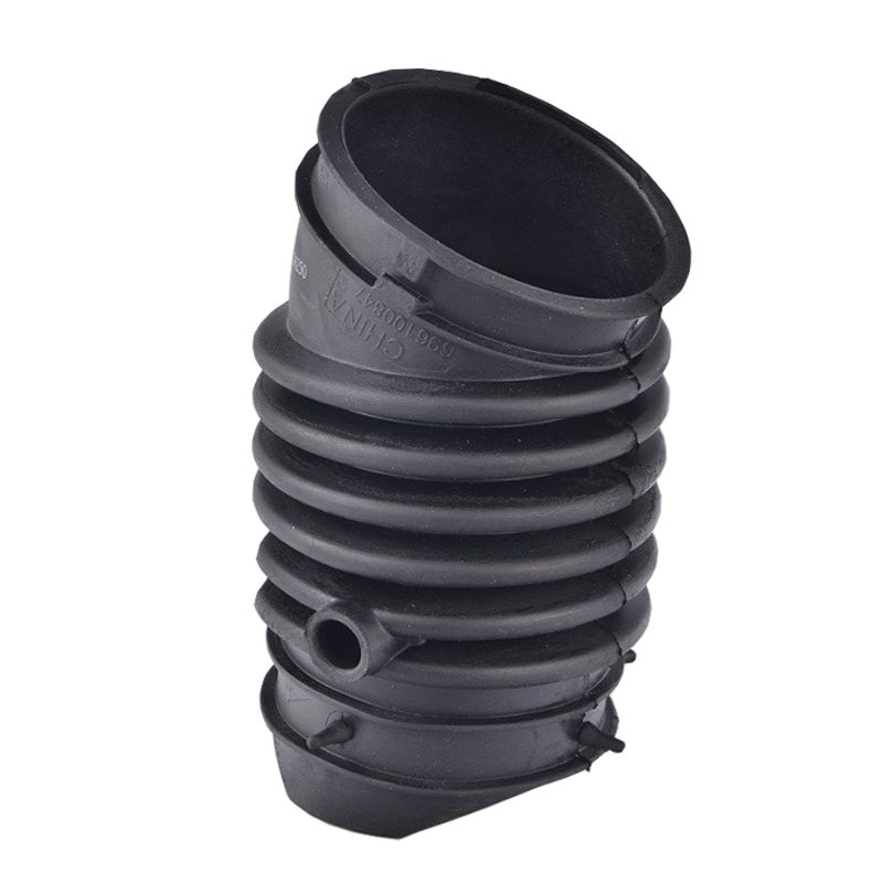 Custom Molded Flexible Black Rubber Air Intake Pipe for Car Engines