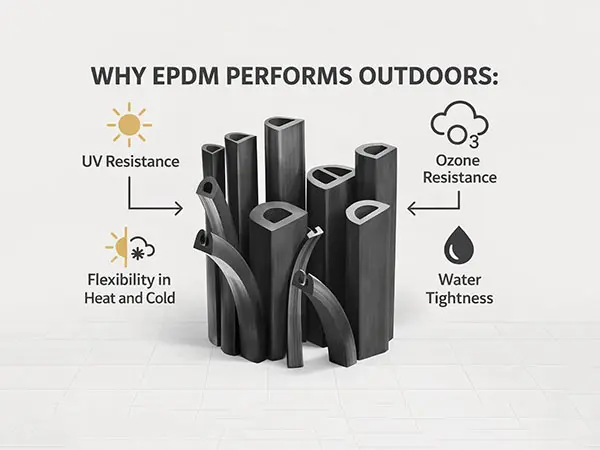 UV and Ozone Anti Aging Performance of EPDM Rubber Extrusion Profiles