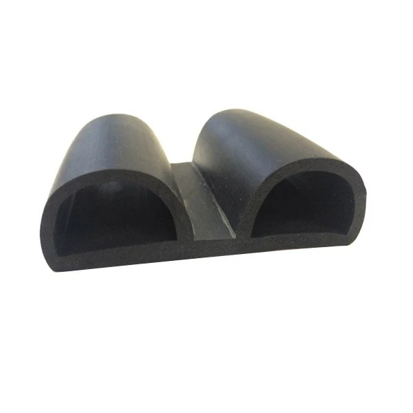 Double D Shape Neoprene Rubber Profiles Extrusion