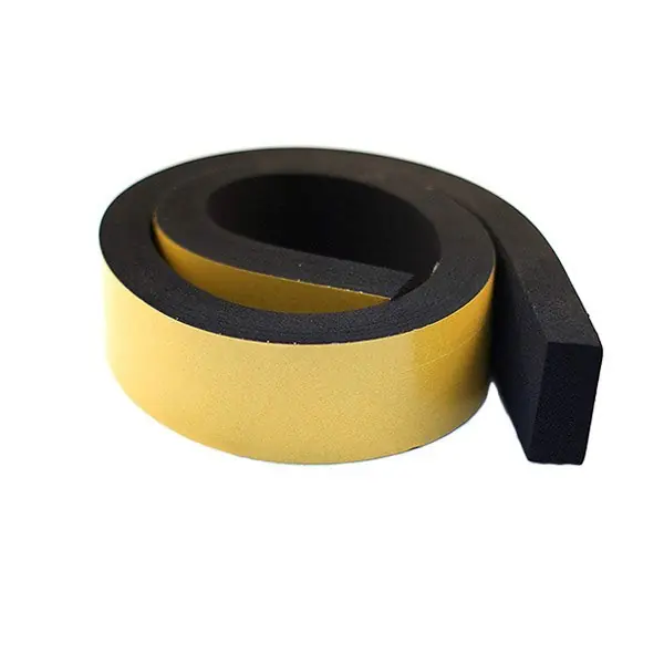Neoprene Rubber Black Self adhesive Sponge Strip600x600